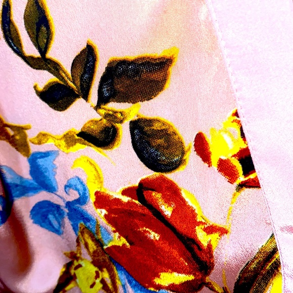 VINCE CAMUTO FLORAL KIMONO-STYLE ROBE SZ S100% POLYESTER - Picture 8 of 13